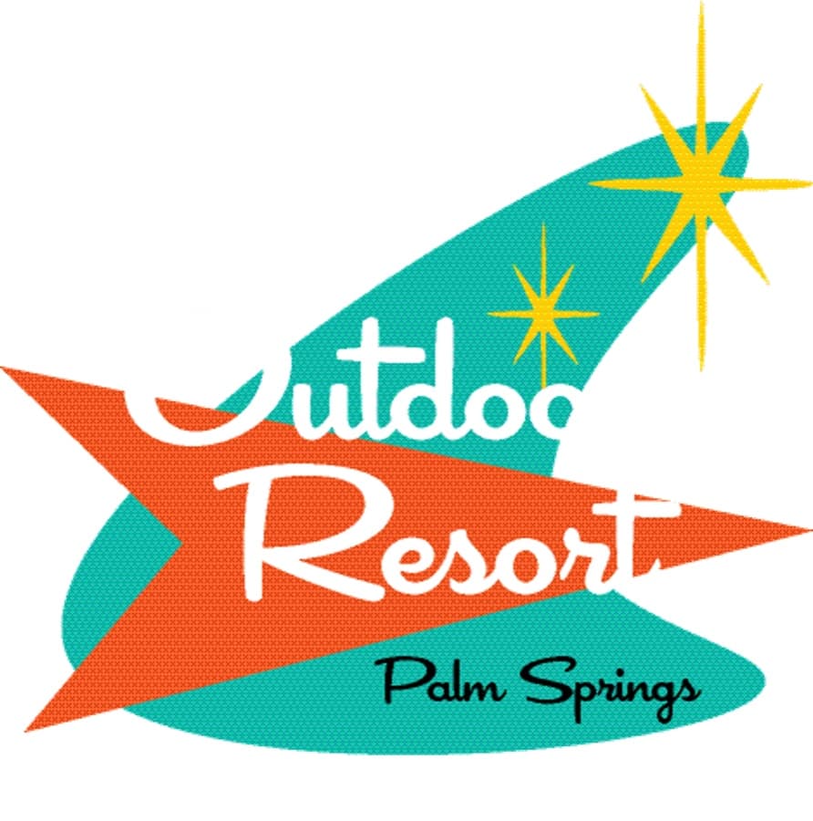 Palm Springs Outdoor Resort graphic artwork
